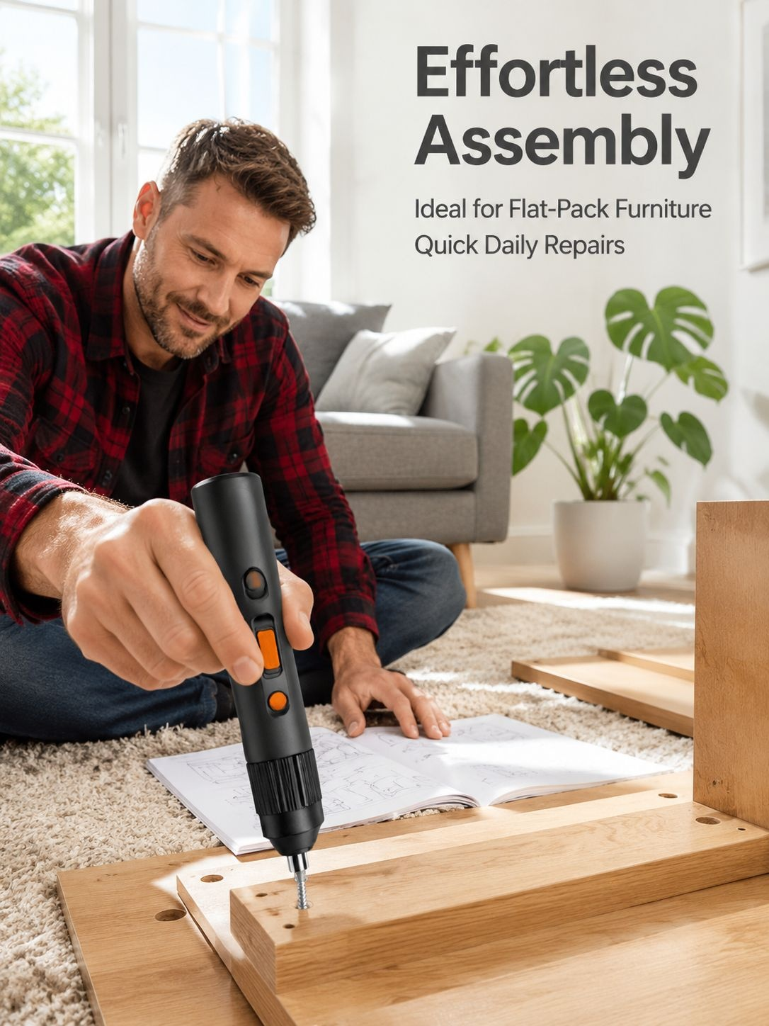 Small household rechargeable mini long range automatic electric screwdriver