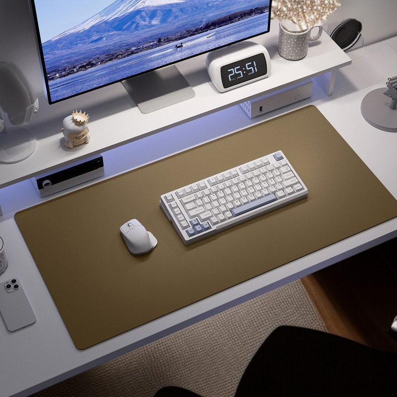  PU 가죽 데스크패드 방수 마우스패드 사무용 책상매트