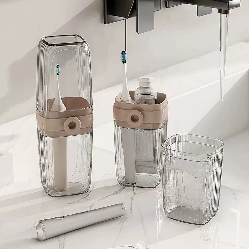 Caja portátil para cepillo de dientes y jabón