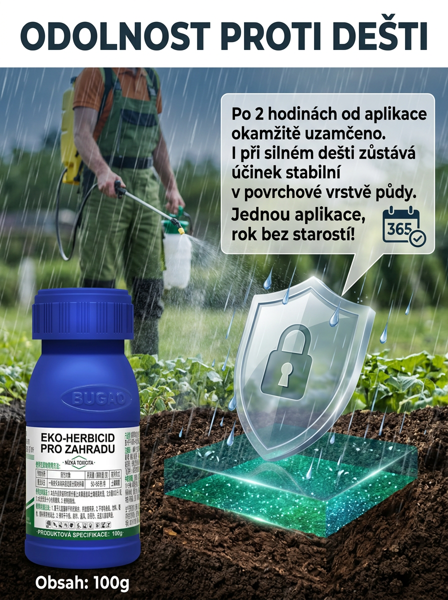 Dvouúčelový herbicid pro odstranění plevele od kořene