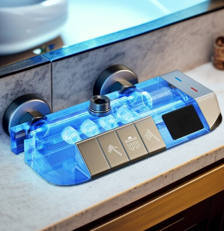 高品質素材のシャワーホースとヘッド