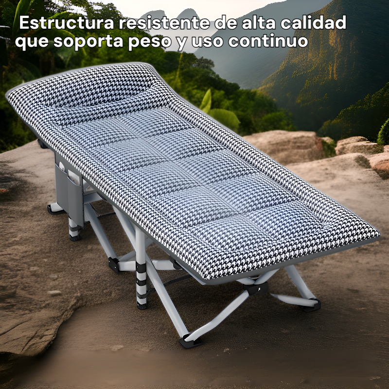 Cama Militar Multifuncional Plegable para Exterior y Oficina