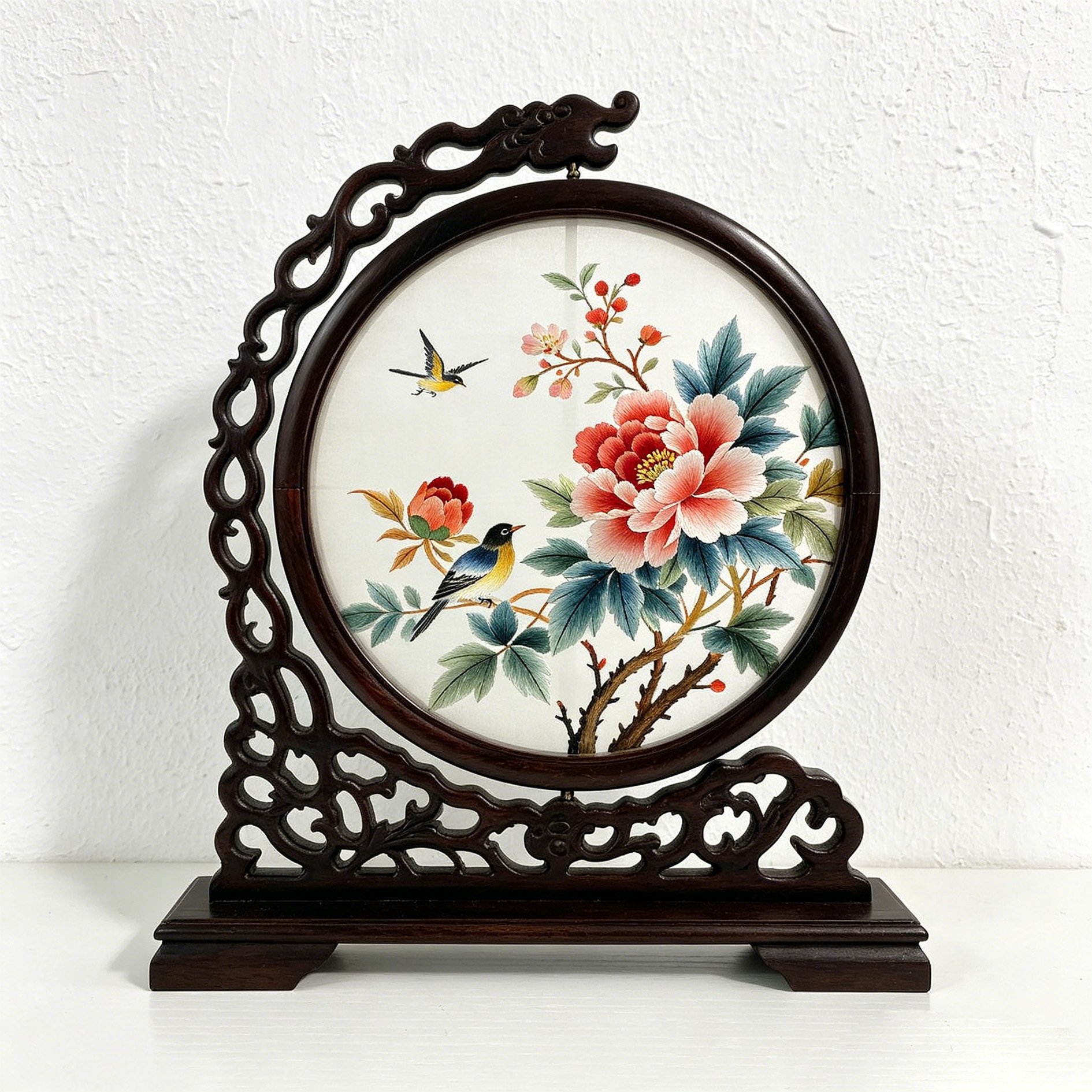 Doppelseitiger Siebdruck aus Suzhou-Stickerei