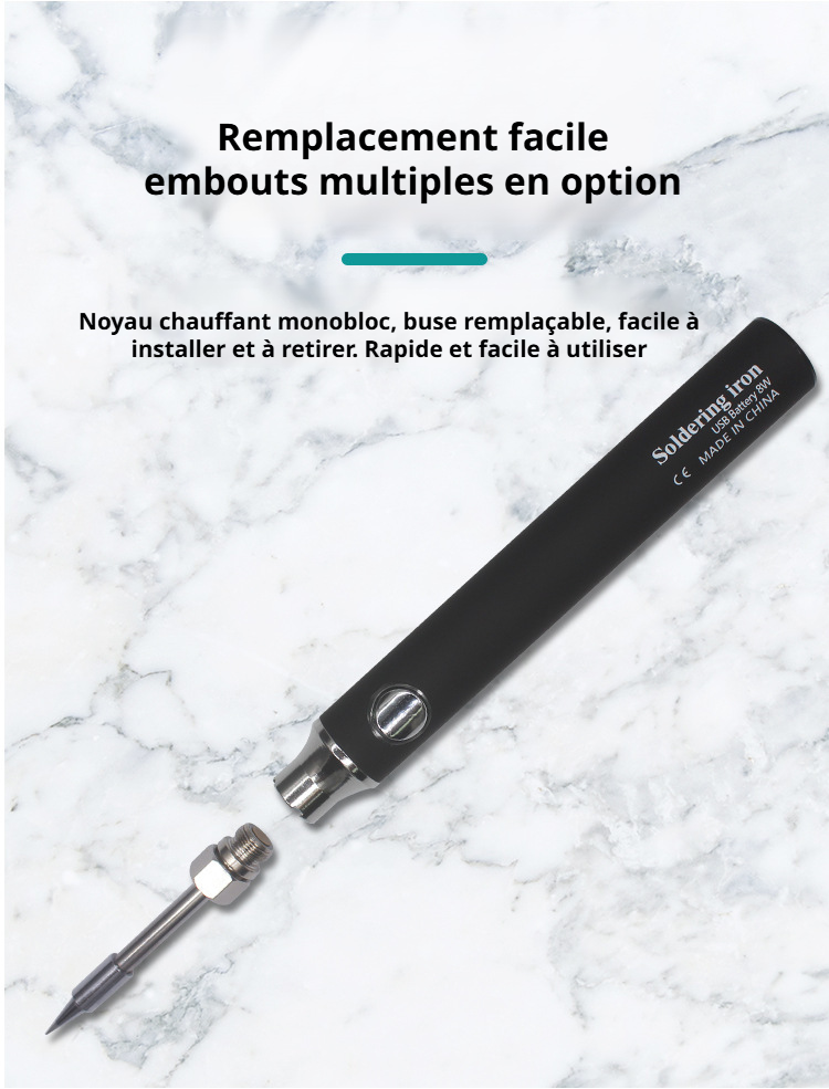 Utilisation du fer à souder portable sur circuit imprimé