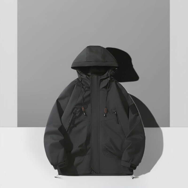 男女兼用アウトドアジャケット 日系ミニマルデザイン 防風・防雨