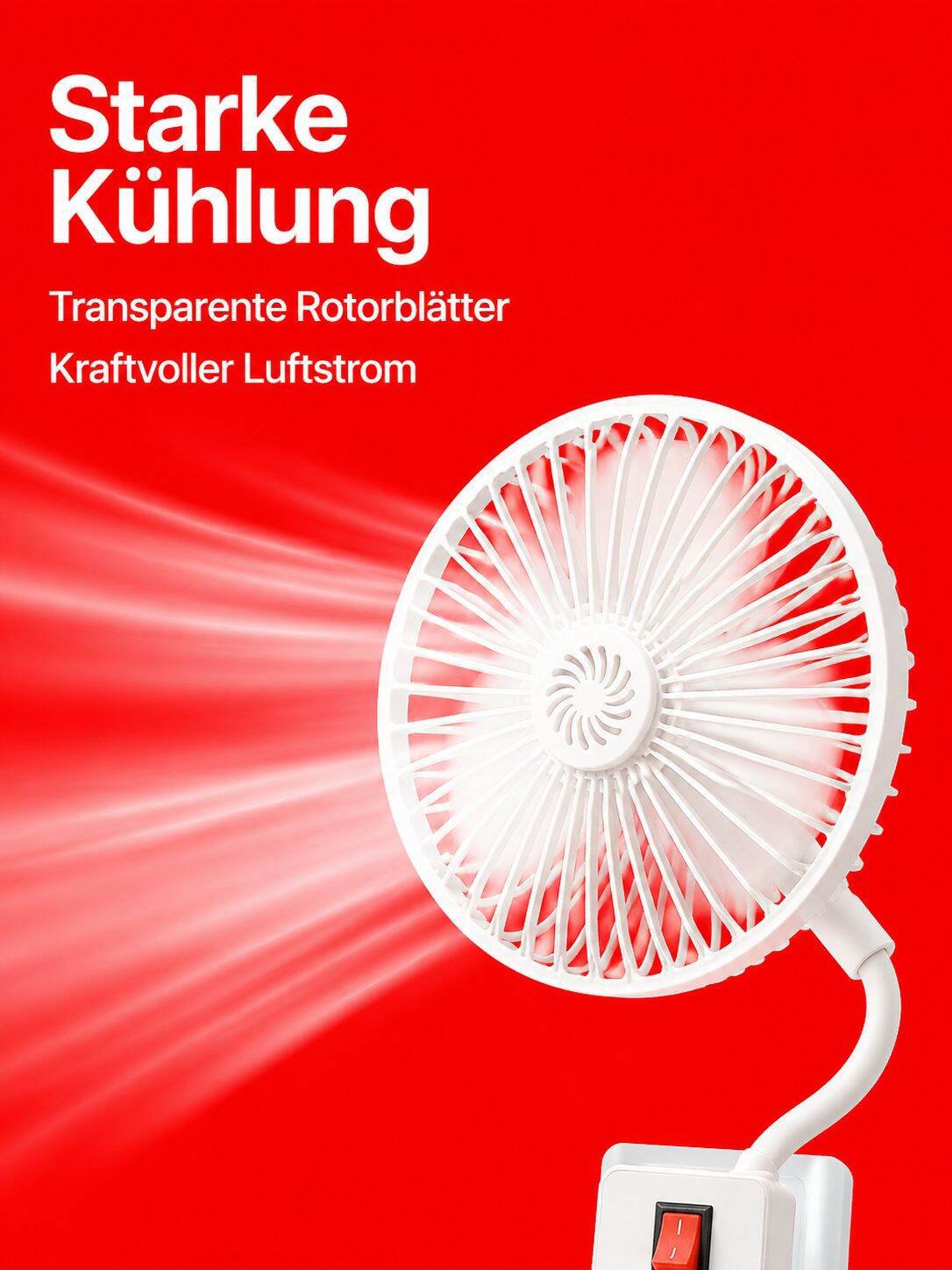 Leiser Ventilator mit Aroma-Funktion für die Küche