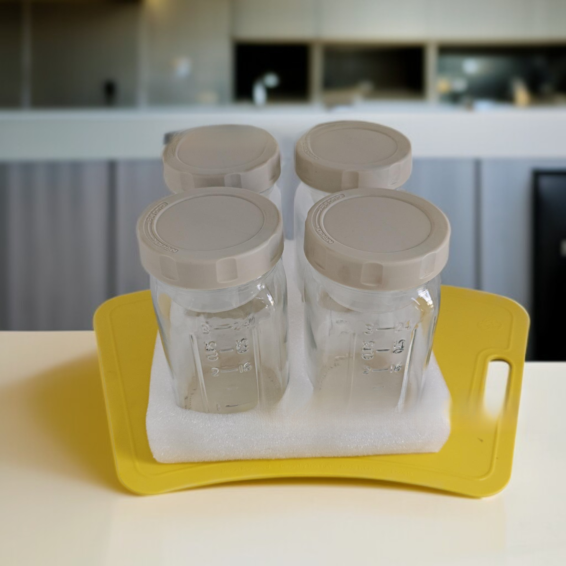 ขวดสลัดแก้วสำหรับจัดเก็บอาหาร