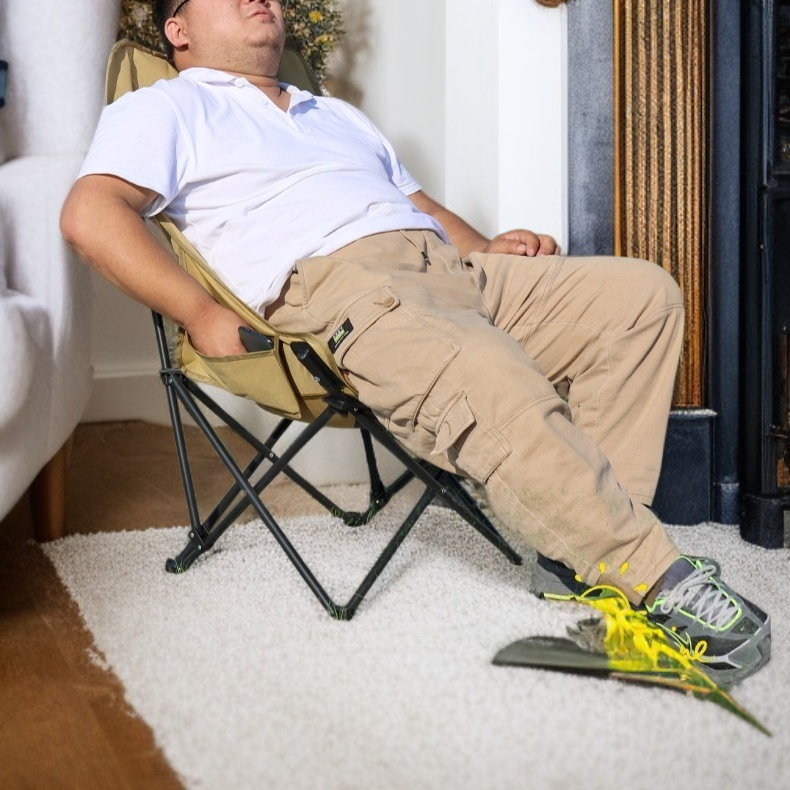 야외 캠핑용 등받이가 높은 접이식 의자