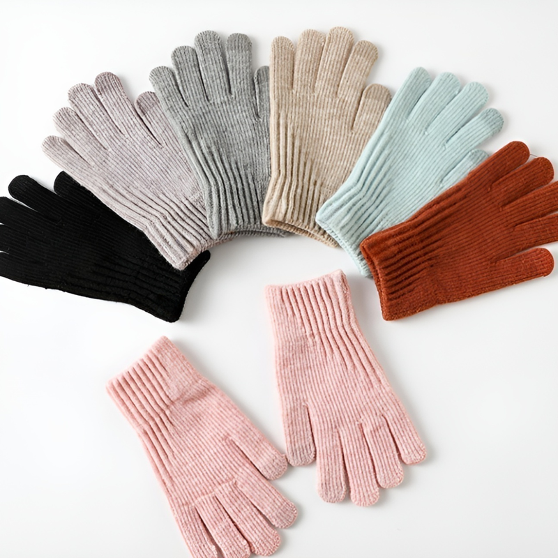 暖かいニット手袋