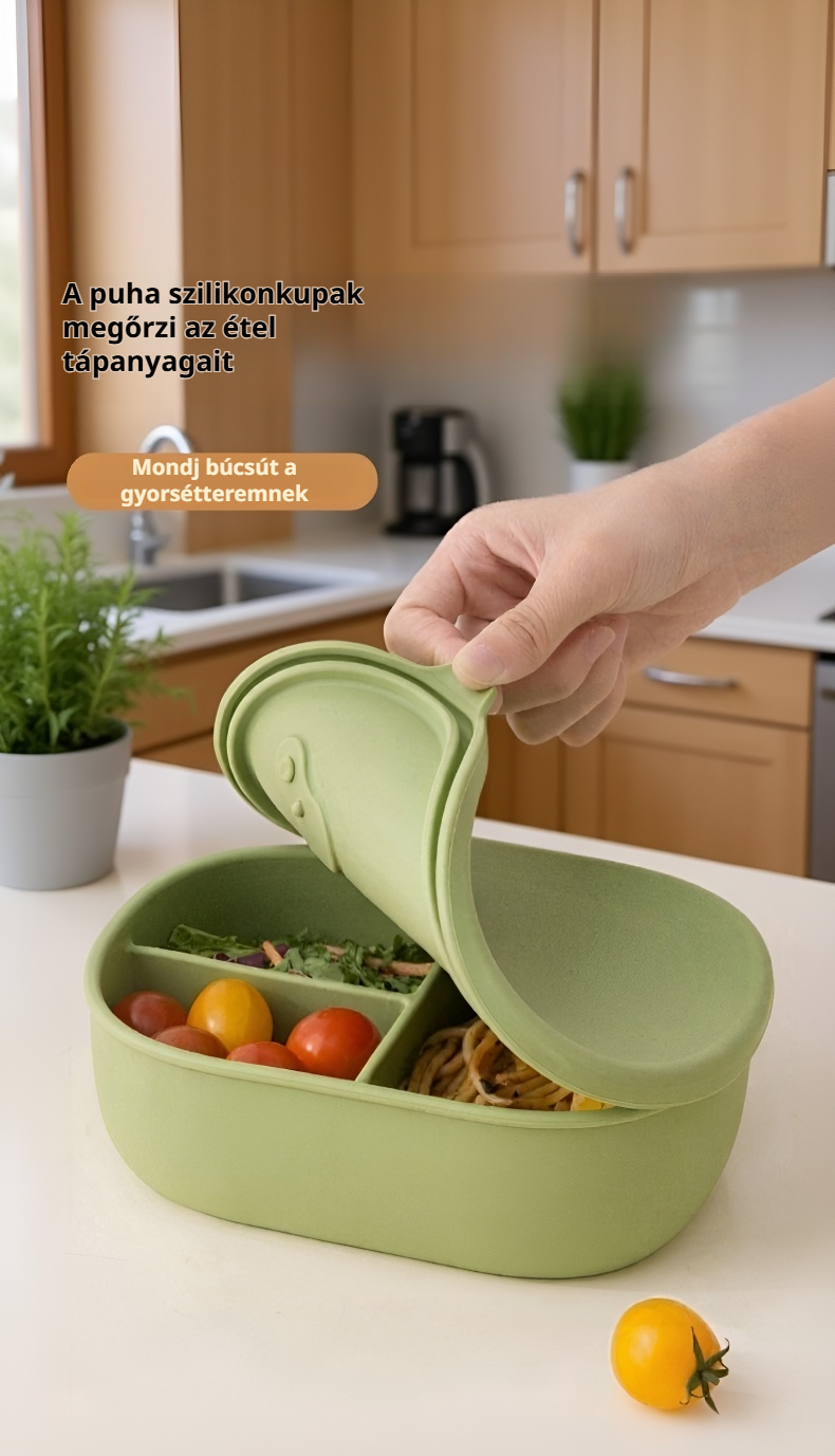 Környezetbarát ételtároló doboz családi használatra