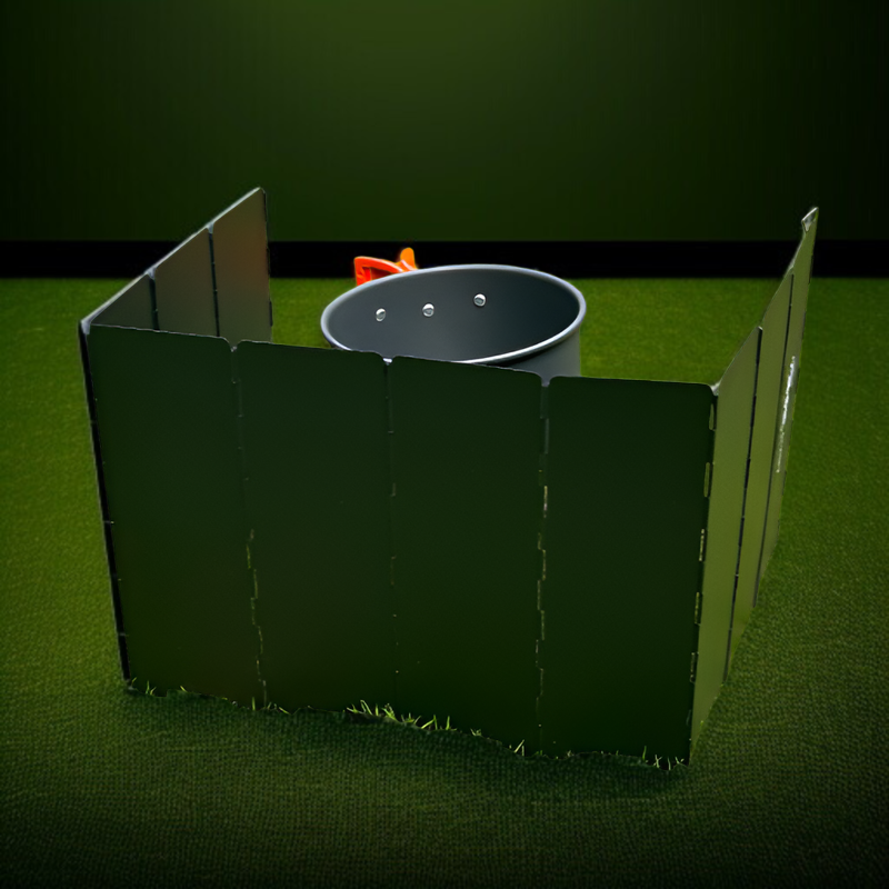 アウトドア用カセットコンロ用風防 防風 超軽量 188g キャンプファイヤー用風防 キャンプ用囲い ガス用風防リング 折りたたみ式 ポータブル風防