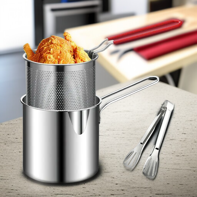 家庭用ミニフライヤー ステンレス製 小型 1.5L