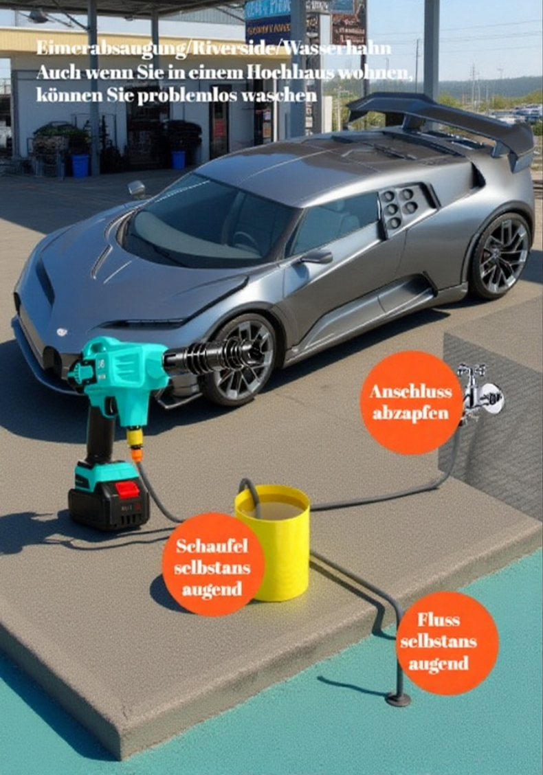 Wasserpistole für den Hausgebrauch – einfach zu bedienen