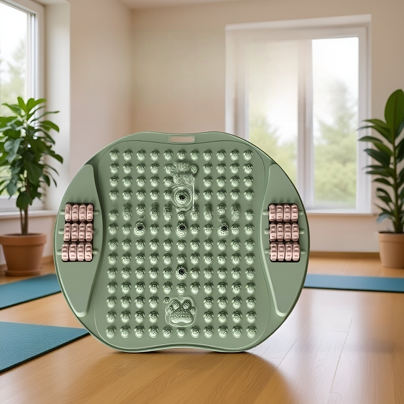 لوحة تدليك القدم مع بكرات ومسامير