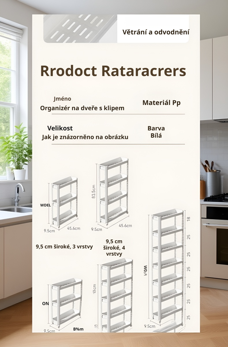 Detail multifunkčního koupelnového organizéru