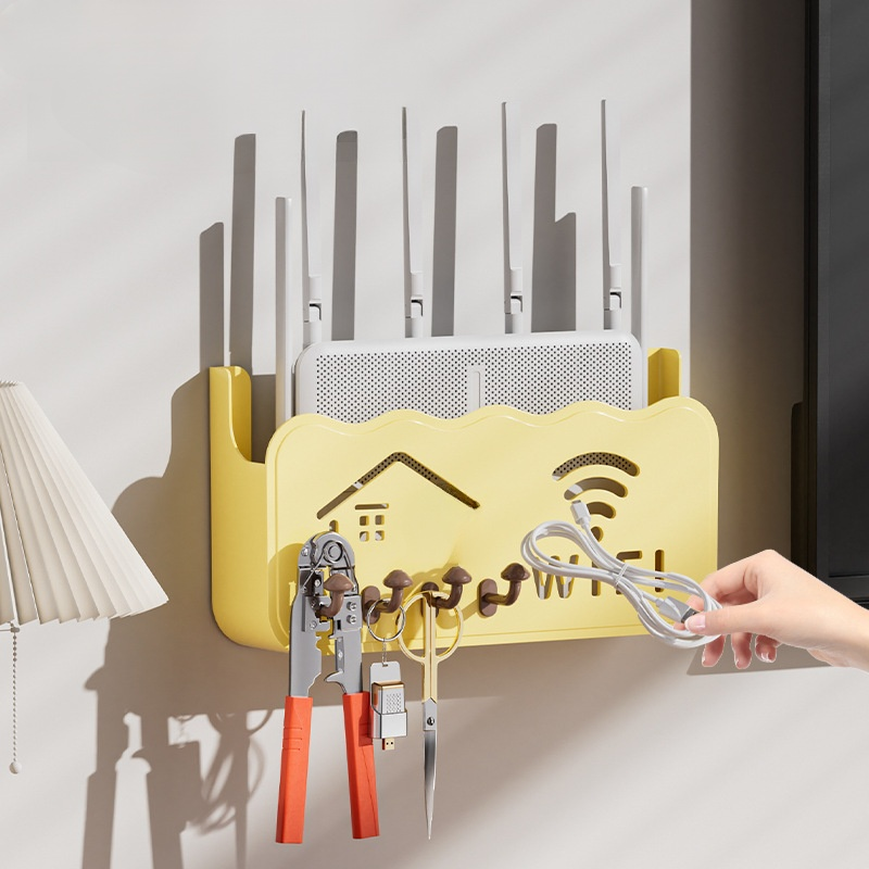 Wall-mounted Router Storage Shelf