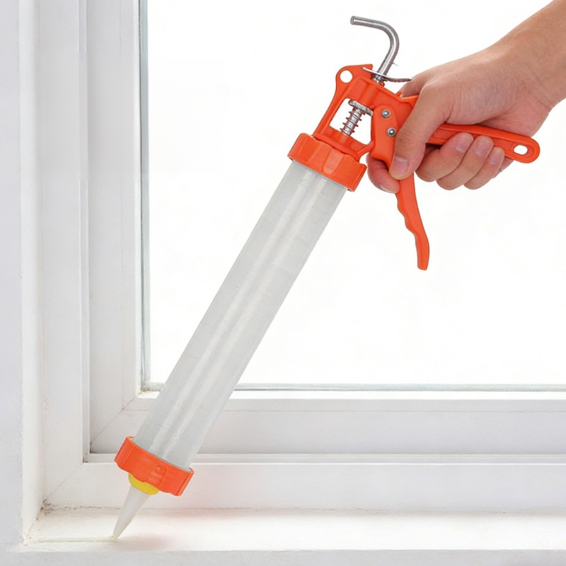 Effortless transparent structural glue gun