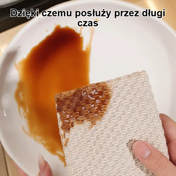 Zagęszczona, chłonna ściereczka kuchenna