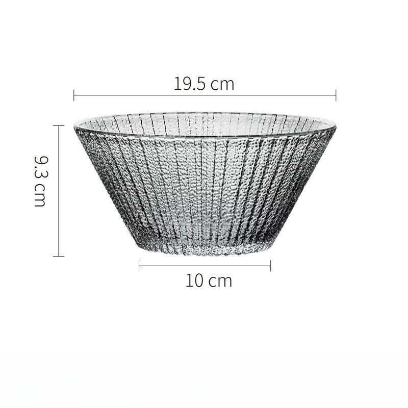 Heat-resistant Transparent Glass Bowl