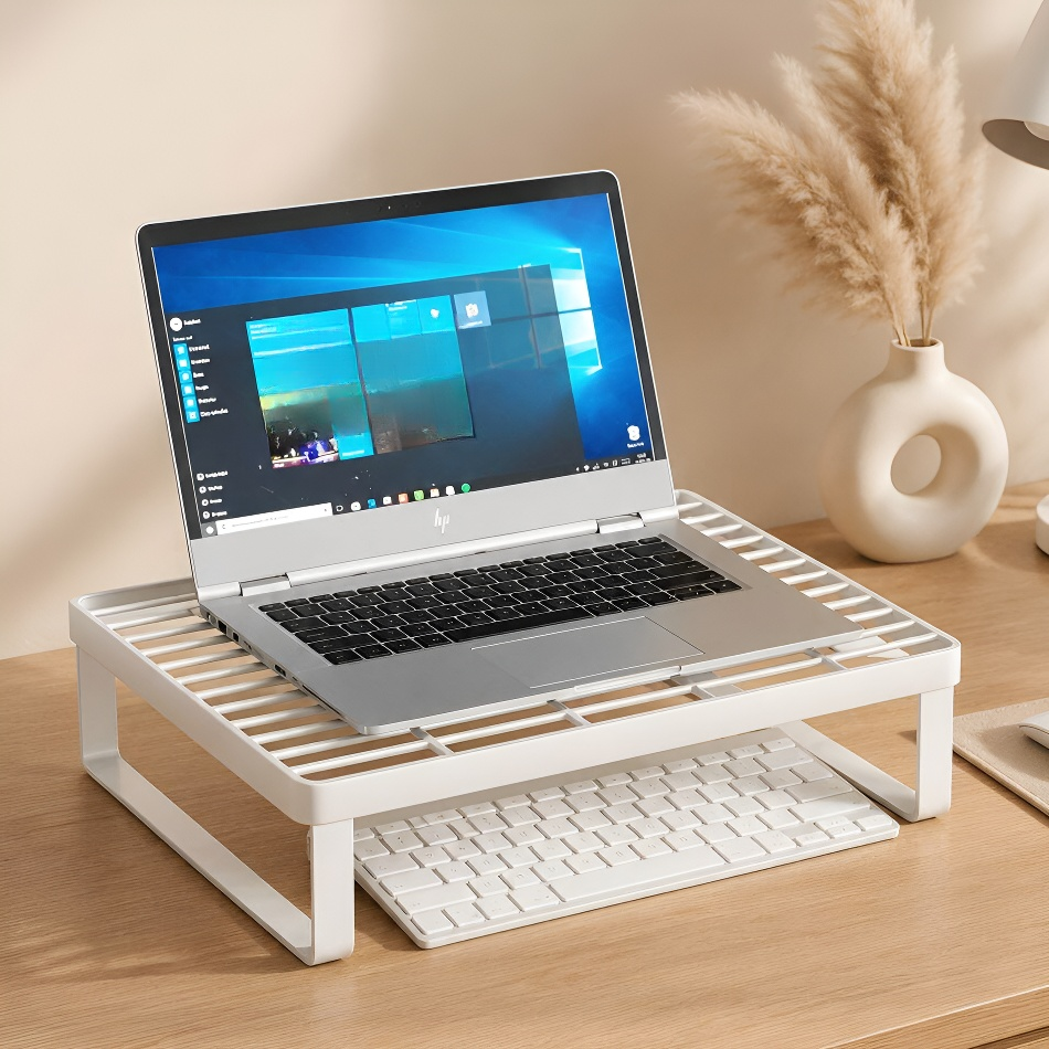 Rehausseur de bureau avec support de refroidissement pour ordinateur portable