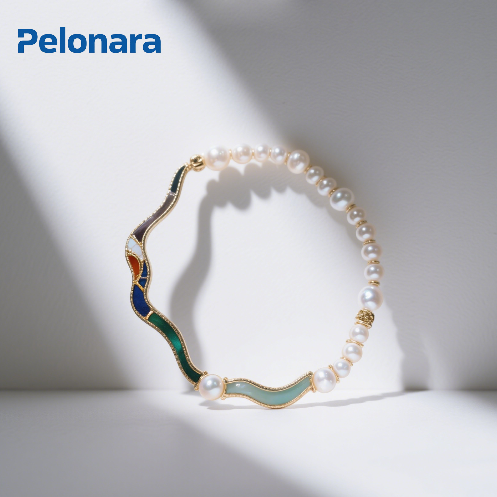 小米珠珍珠細手鍊ins風時尚穿搭展示