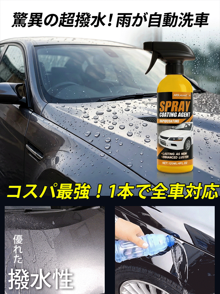 【高光沢】車用コーティングスプレー