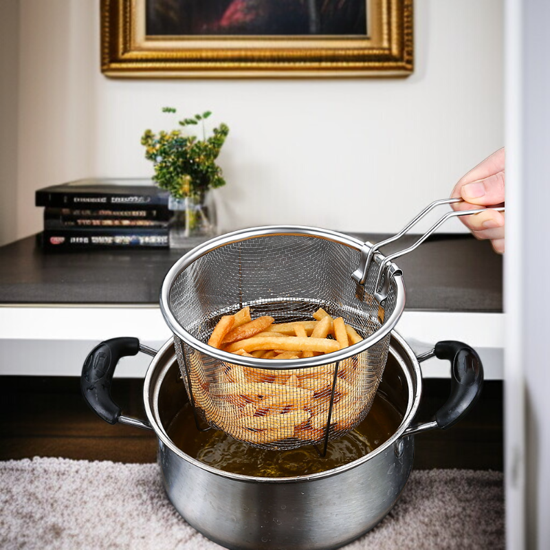 家庭用折りたたみ式油切りネットステンレス多機能餃子道具 キッチンメッシュふるい油切りメッシュ