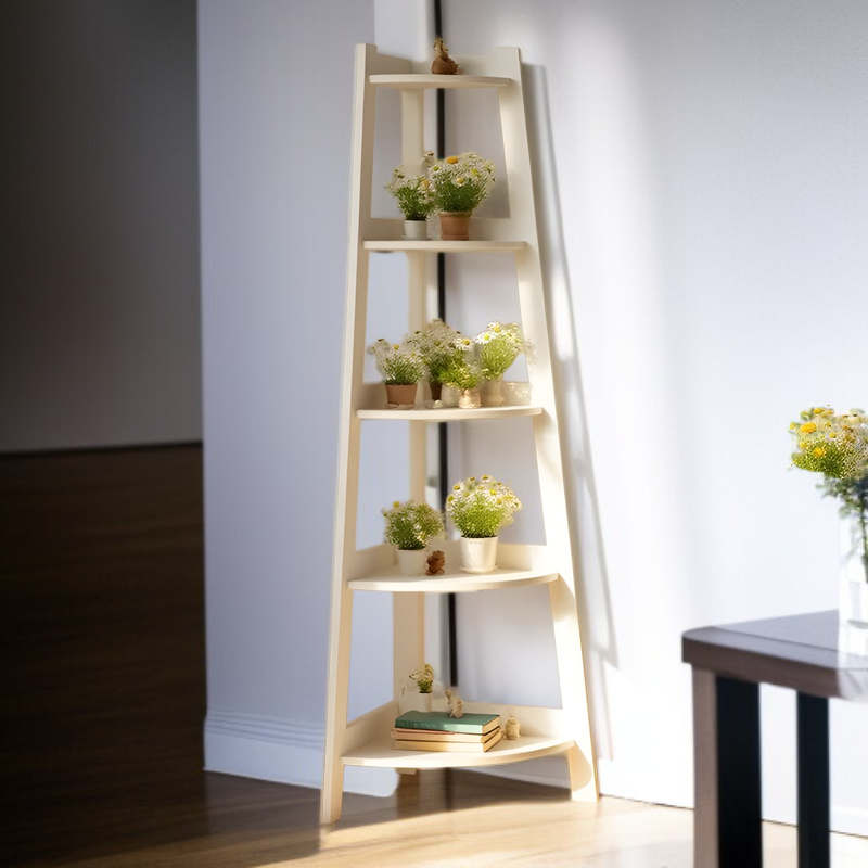 北欧風プラントスタンド、フラワーシェッド、バルコニーフラワーラック、壁コーナー収納ラック、多機能整理収納ラック