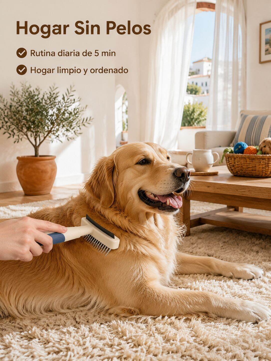 Cepillo Quitanudos de Dientes Finos para Mascotas