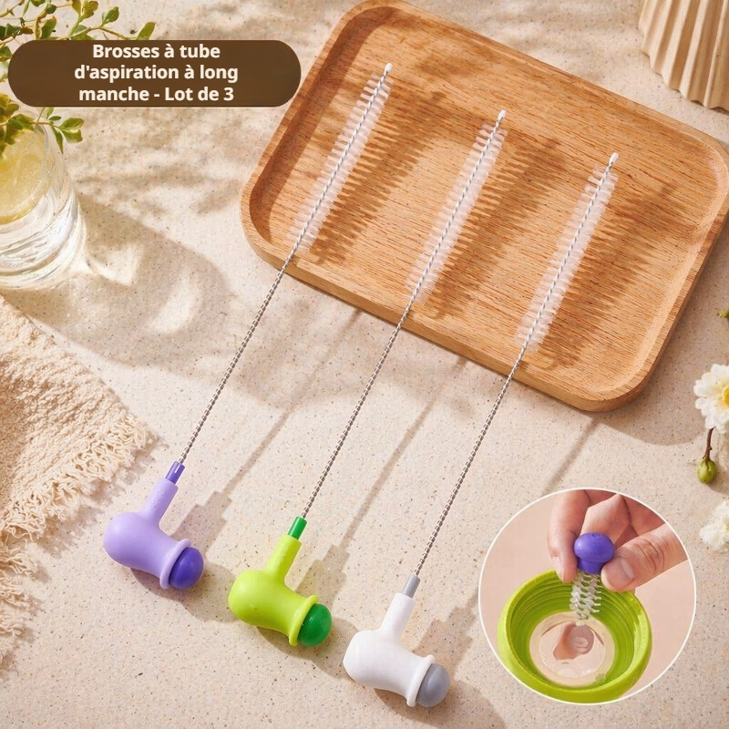 Brosse durable en forme de pois pour entretien ménager