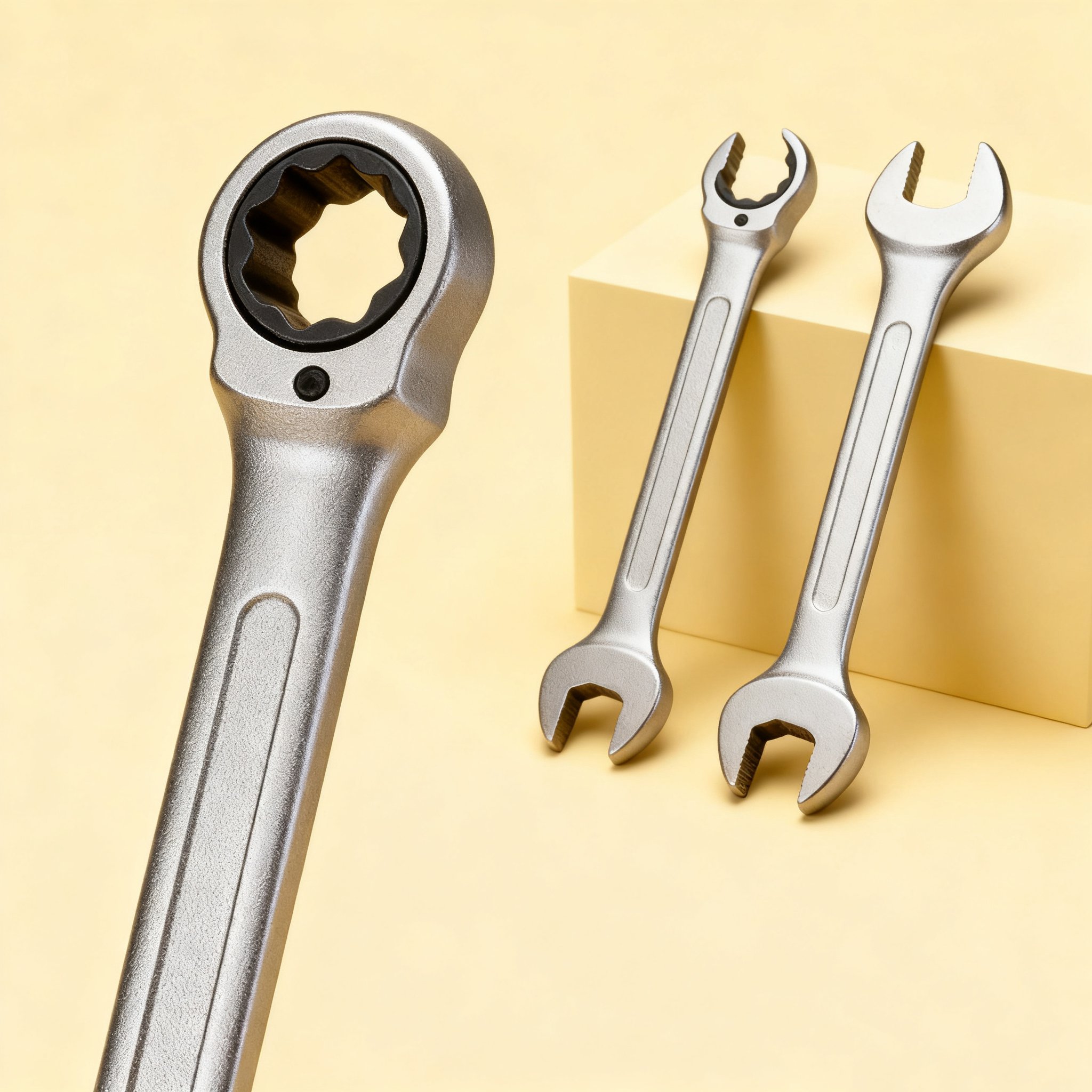 내구성 좋은 자동차 렌치 세트 근접 사진