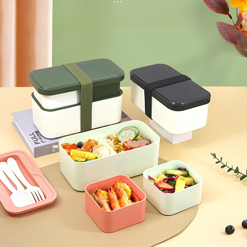 おしゃれなステンレス製保温弁当箱の外観