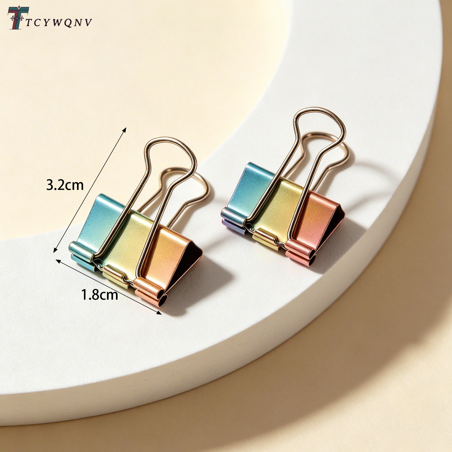 Stabile Binderclips mit Farbverlauf-Design