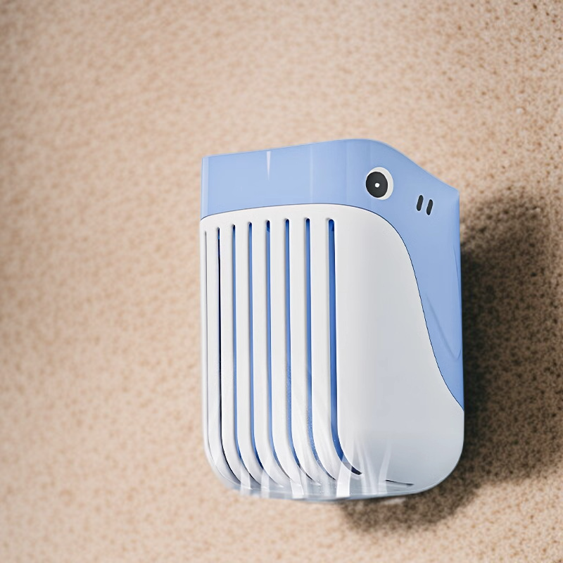 Cepillo de silicona para inodoro con spray, base de succión y limpieza sencilla de manchas