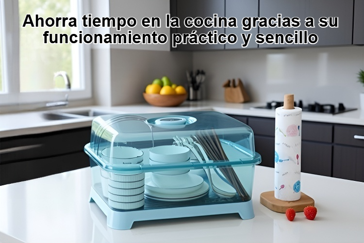 Cesta de drenaje para cuencos de arroz doméstica en uso