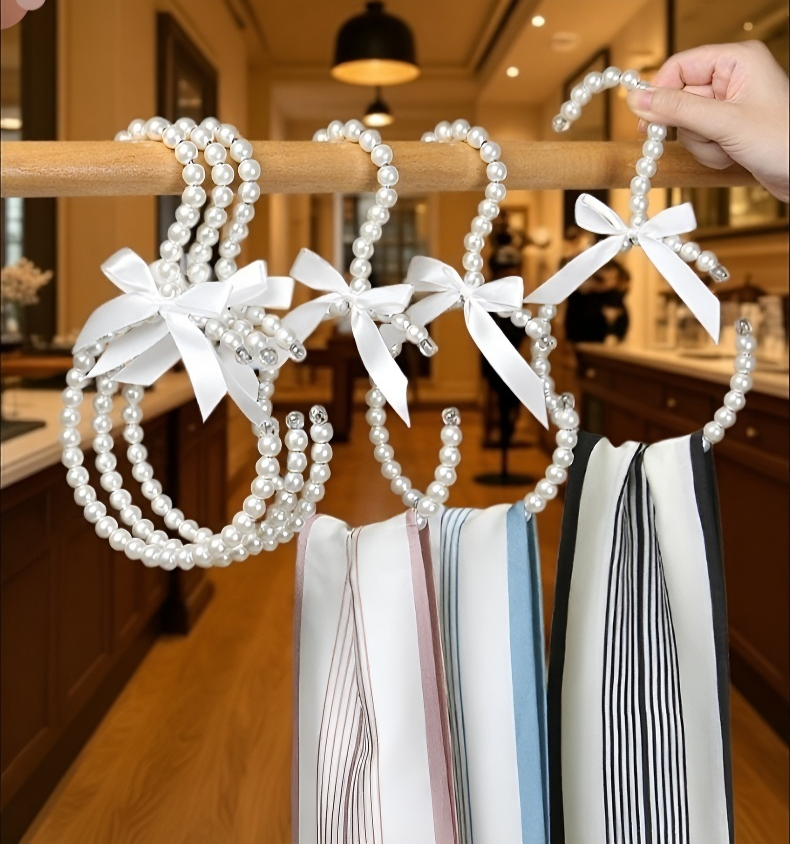 Pearl non-slip hanger with no marks on clothing