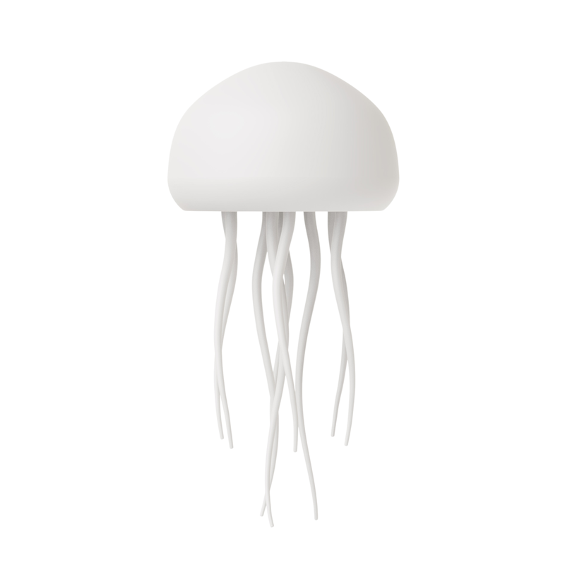 Lámpara de medusa con control de sonido y colores degradados