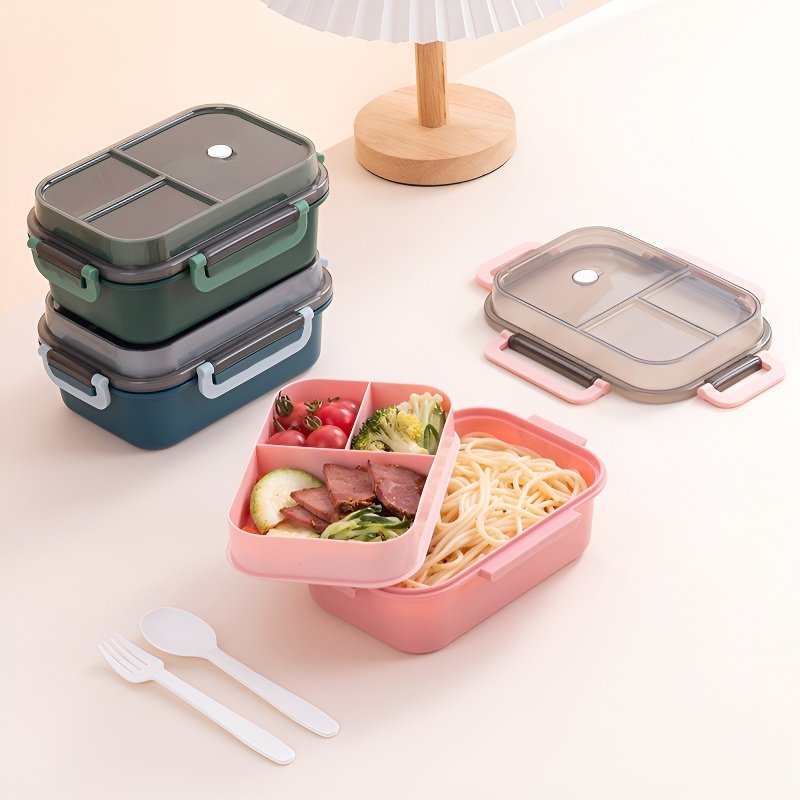 通学・通勤用学生弁当箱 二段式 電子レンジ・密封対応