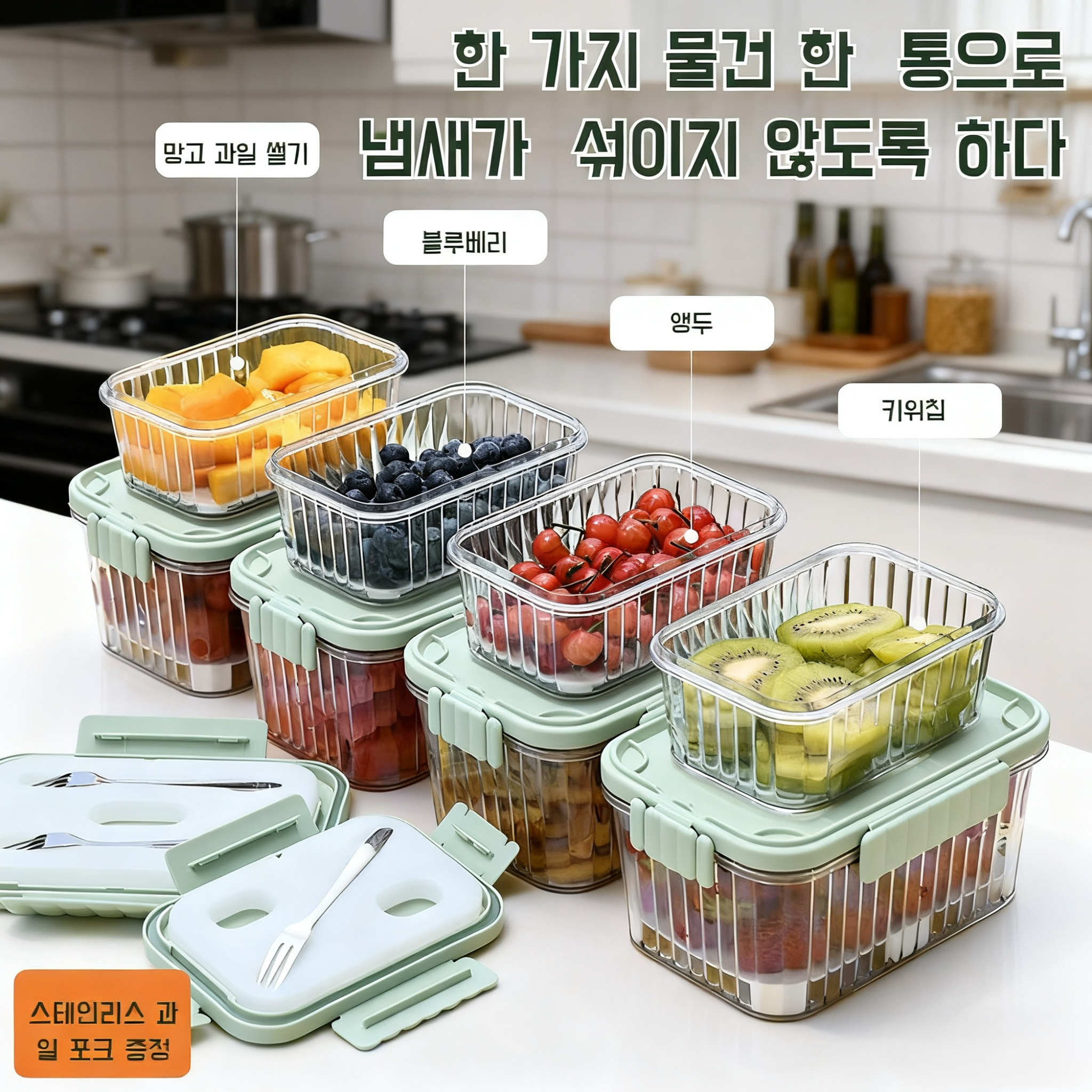 도시락통 겉 아이스 냉장보관 소형