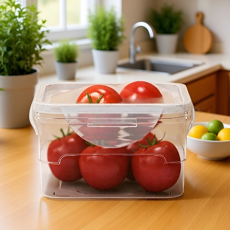 Leak-proof airtight food storage container for pantry
