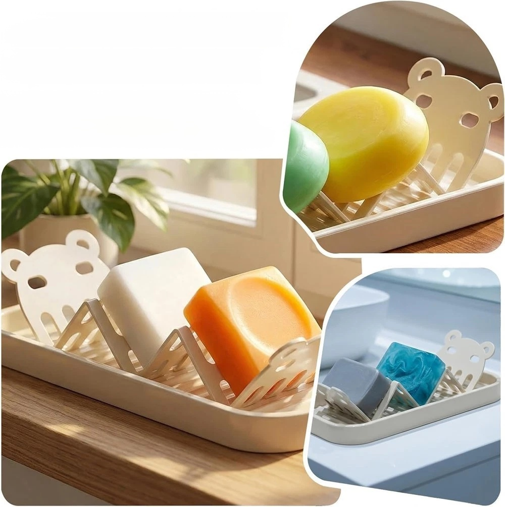 욕실용 스테인리스 비누 선반 배수 트레이