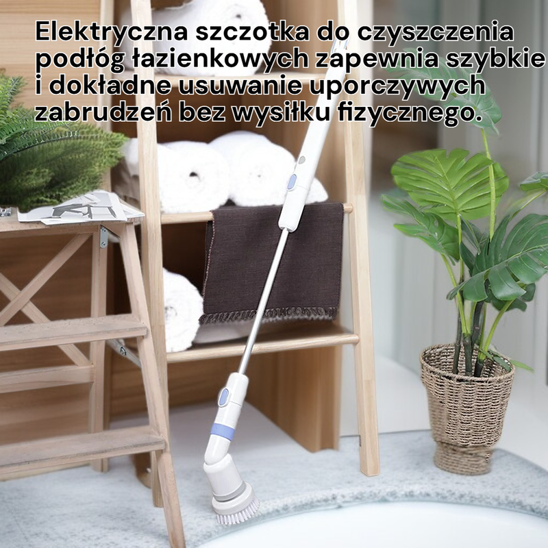 Bezprzewodowa obrotowa szczotka do sprzątania, ładowana