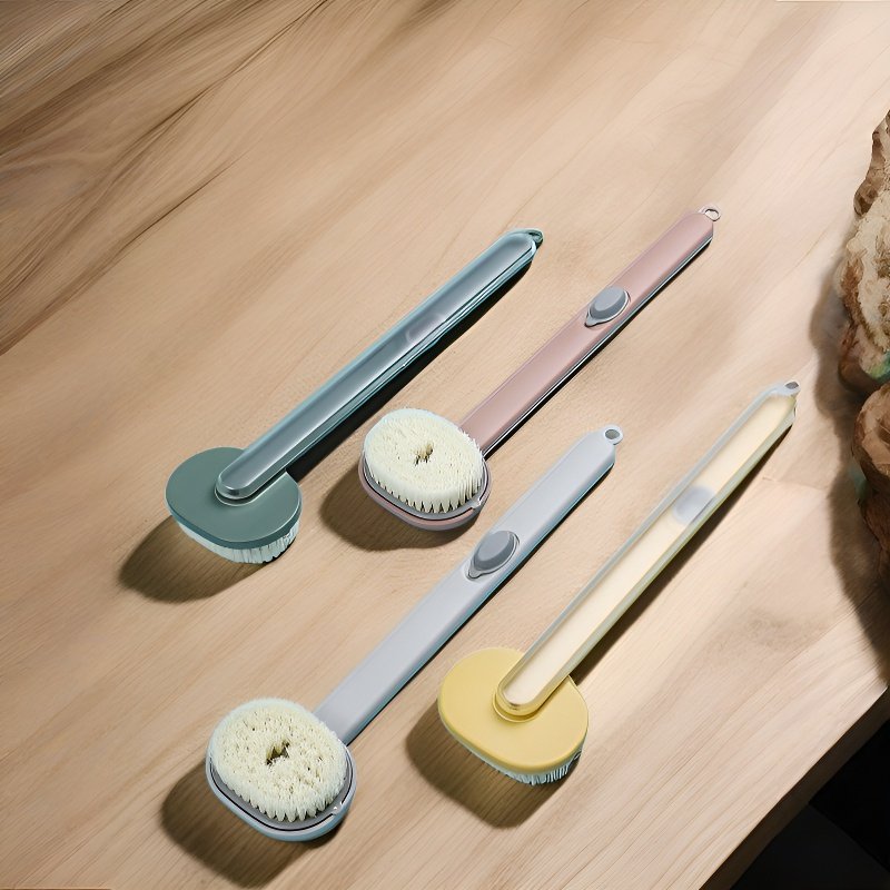 Extended handle convenient back scrubber