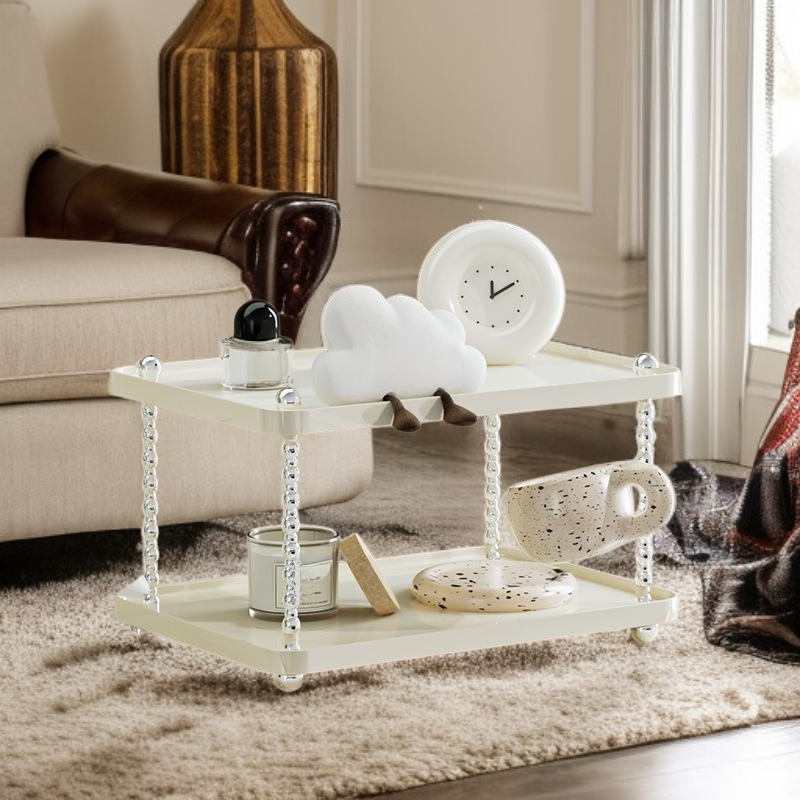 현관 다층 수납 선반 데스크탑 소형 무타공 플라스틱 정리 선반