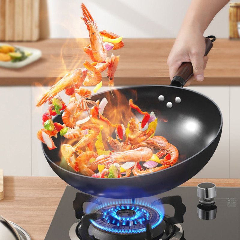 Uncoated non-stick pan