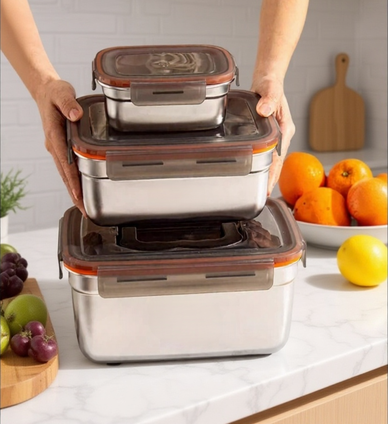 녹슬지 않는 304 스테인리스 재질의 수납함