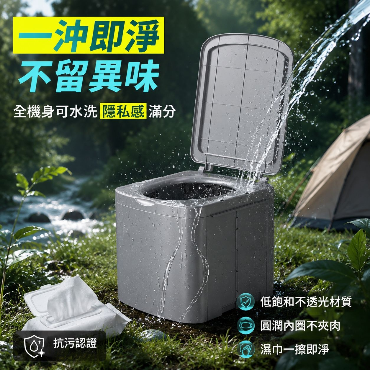 成人車載馬桶便攜摺疊坐便器戶外露營馬桶