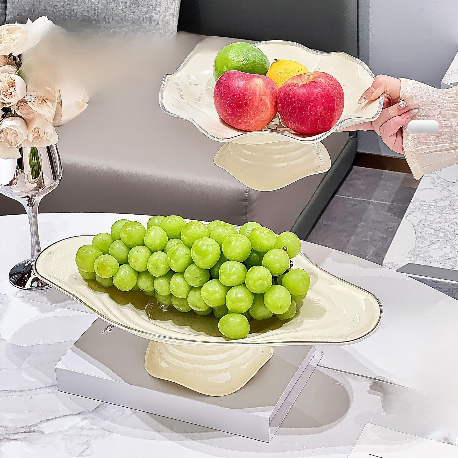家用客廳高端水果盤