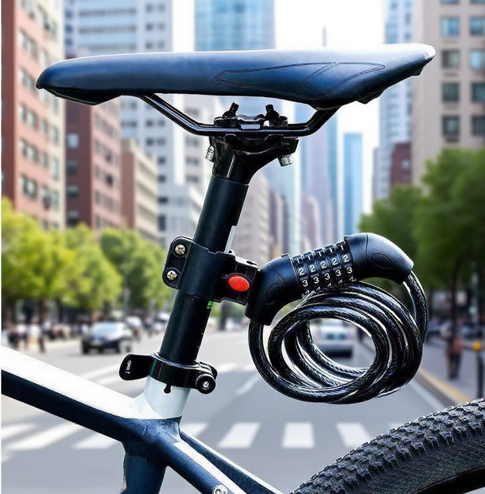 Weather-resistant bicycle lock with keys