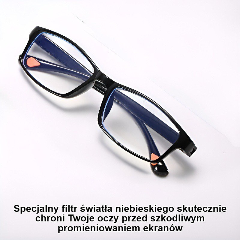 Nowe, stylowe okulary do czytania z filtrem światła niebieskiego